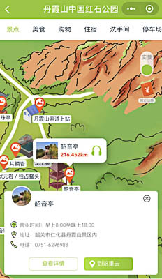 杞县景区手绘地图智慧导览和语音结合，让景区“活”起来