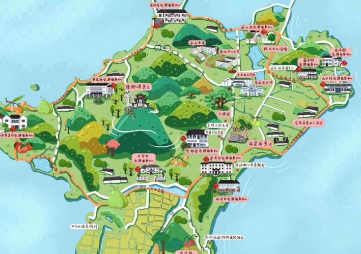 杞县手绘地图旅游的独特视角